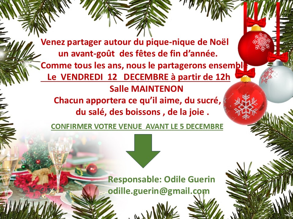 PIQUE-NIQUE DE NOËL
